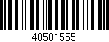 Código de barras (EAN, GTIN, SKU, ISBN): '40581555'