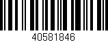 Código de barras (EAN, GTIN, SKU, ISBN): '40581846'