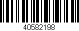 Código de barras (EAN, GTIN, SKU, ISBN): '40582198'