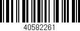 Código de barras (EAN, GTIN, SKU, ISBN): '40582261'