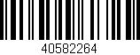 Código de barras (EAN, GTIN, SKU, ISBN): '40582264'