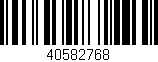 Código de barras (EAN, GTIN, SKU, ISBN): '40582768'