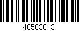 Código de barras (EAN, GTIN, SKU, ISBN): '40583013'