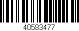 Código de barras (EAN, GTIN, SKU, ISBN): '40583477'