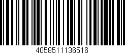 Código de barras (EAN, GTIN, SKU, ISBN): '4058511136516'