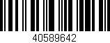 Código de barras (EAN, GTIN, SKU, ISBN): '40589642'