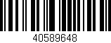 Código de barras (EAN, GTIN, SKU, ISBN): '40589648'
