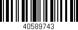 Código de barras (EAN, GTIN, SKU, ISBN): '40589743'