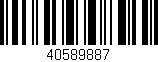 Código de barras (EAN, GTIN, SKU, ISBN): '40589887'