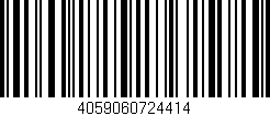 Código de barras (EAN, GTIN, SKU, ISBN): '4059060724414'