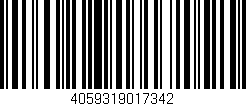 Código de barras (EAN, GTIN, SKU, ISBN): '4059319017342'