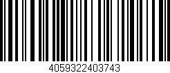 Código de barras (EAN, GTIN, SKU, ISBN): '4059322403743'