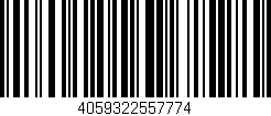 Código de barras (EAN, GTIN, SKU, ISBN): '4059322557774'