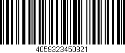 Código de barras (EAN, GTIN, SKU, ISBN): '4059323450821'