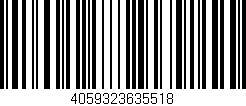 Código de barras (EAN, GTIN, SKU, ISBN): '4059323635518'