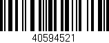 Código de barras (EAN, GTIN, SKU, ISBN): '40594521'