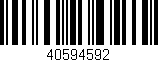 Código de barras (EAN, GTIN, SKU, ISBN): '40594592'