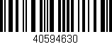 Código de barras (EAN, GTIN, SKU, ISBN): '40594630'