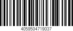 Código de barras (EAN, GTIN, SKU, ISBN): '4059504719037'
