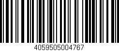 Código de barras (EAN, GTIN, SKU, ISBN): '4059505004767'