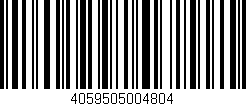 Código de barras (EAN, GTIN, SKU, ISBN): '4059505004804'