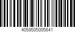 Código de barras (EAN, GTIN, SKU, ISBN): '4059505005641'