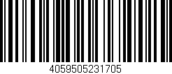 Código de barras (EAN, GTIN, SKU, ISBN): '4059505231705'
