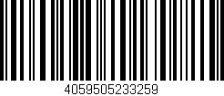 Código de barras (EAN, GTIN, SKU, ISBN): '4059505233259'