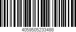 Código de barras (EAN, GTIN, SKU, ISBN): '4059505233488'