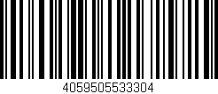 Código de barras (EAN, GTIN, SKU, ISBN): '4059505533304'