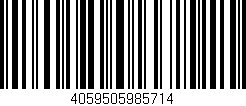 Código de barras (EAN, GTIN, SKU, ISBN): '4059505985714'