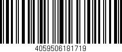 Código de barras (EAN, GTIN, SKU, ISBN): '4059506181719'