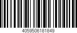 Código de barras (EAN, GTIN, SKU, ISBN): '4059506181849'