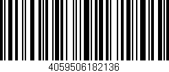Código de barras (EAN, GTIN, SKU, ISBN): '4059506182136'