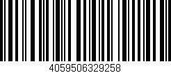 Código de barras (EAN, GTIN, SKU, ISBN): '4059506329258'
