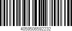 Código de barras (EAN, GTIN, SKU, ISBN): '4059506592232'