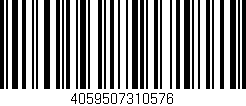 Código de barras (EAN, GTIN, SKU, ISBN): '4059507310576'