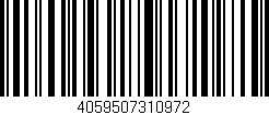 Código de barras (EAN, GTIN, SKU, ISBN): '4059507310972'