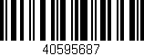 Código de barras (EAN, GTIN, SKU, ISBN): '40595687'