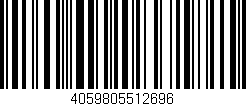Código de barras (EAN, GTIN, SKU, ISBN): '4059805512696'
