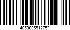 Código de barras (EAN, GTIN, SKU, ISBN): '4059805512757'