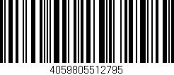Código de barras (EAN, GTIN, SKU, ISBN): '4059805512795'