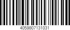 Código de barras (EAN, GTIN, SKU, ISBN): '4059807131031'