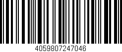 Código de barras (EAN, GTIN, SKU, ISBN): '4059807247046'