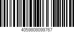 Código de barras (EAN, GTIN, SKU, ISBN): '4059808099767'