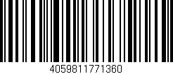 Código de barras (EAN, GTIN, SKU, ISBN): '4059811771360'