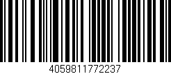 Código de barras (EAN, GTIN, SKU, ISBN): '4059811772237'