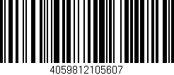 Código de barras (EAN, GTIN, SKU, ISBN): '4059812105607'