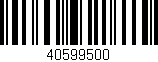 Código de barras (EAN, GTIN, SKU, ISBN): '40599500'