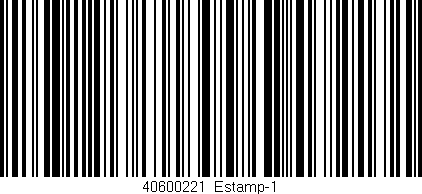 Código de barras (EAN, GTIN, SKU, ISBN): '40600221|Estamp-1'